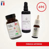 Pack Formule Arthrose comprenant des gélules Reishi, une huile CBD 40% et une huile de massage CBD à spectre large, idéal pour soulager les douleurs articulaires.