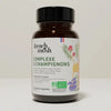 Gélules Complexe 5 Champignons French Mush pour vitalité et immunité, contenant Reishi, Cordyceps, Lion's Mane, Chaga et Shiitaké. Pot de 56 gélules certifié bio.
