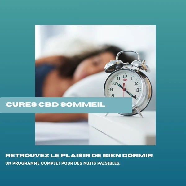 Personne qui dort suite à une cure de cbd sommeil