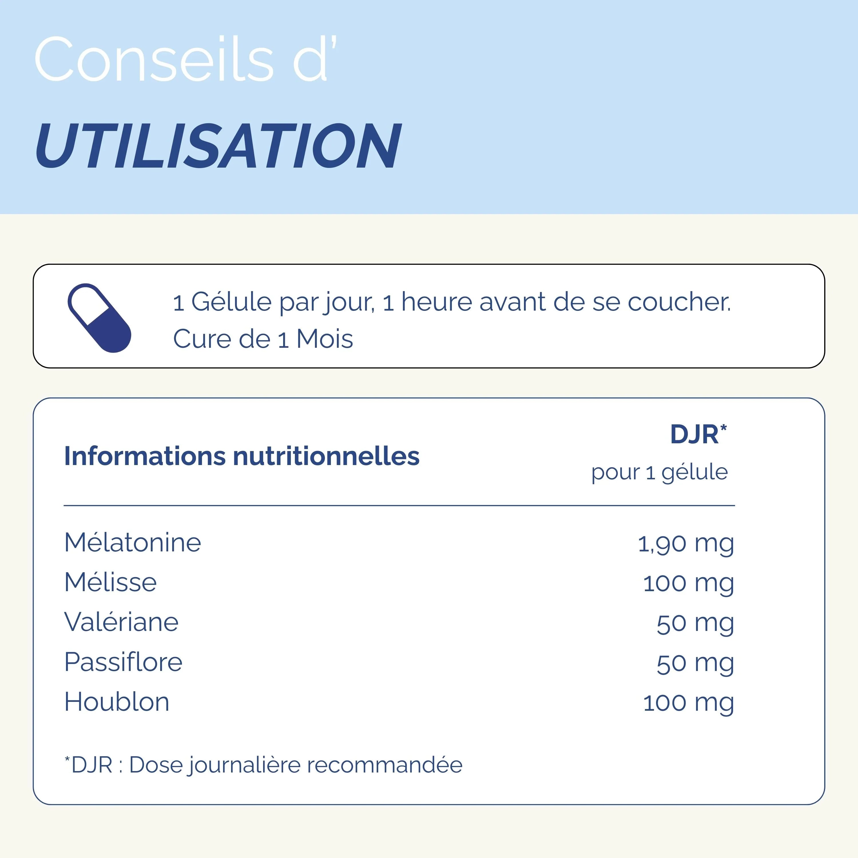 Nuit tranquile Sommeil +