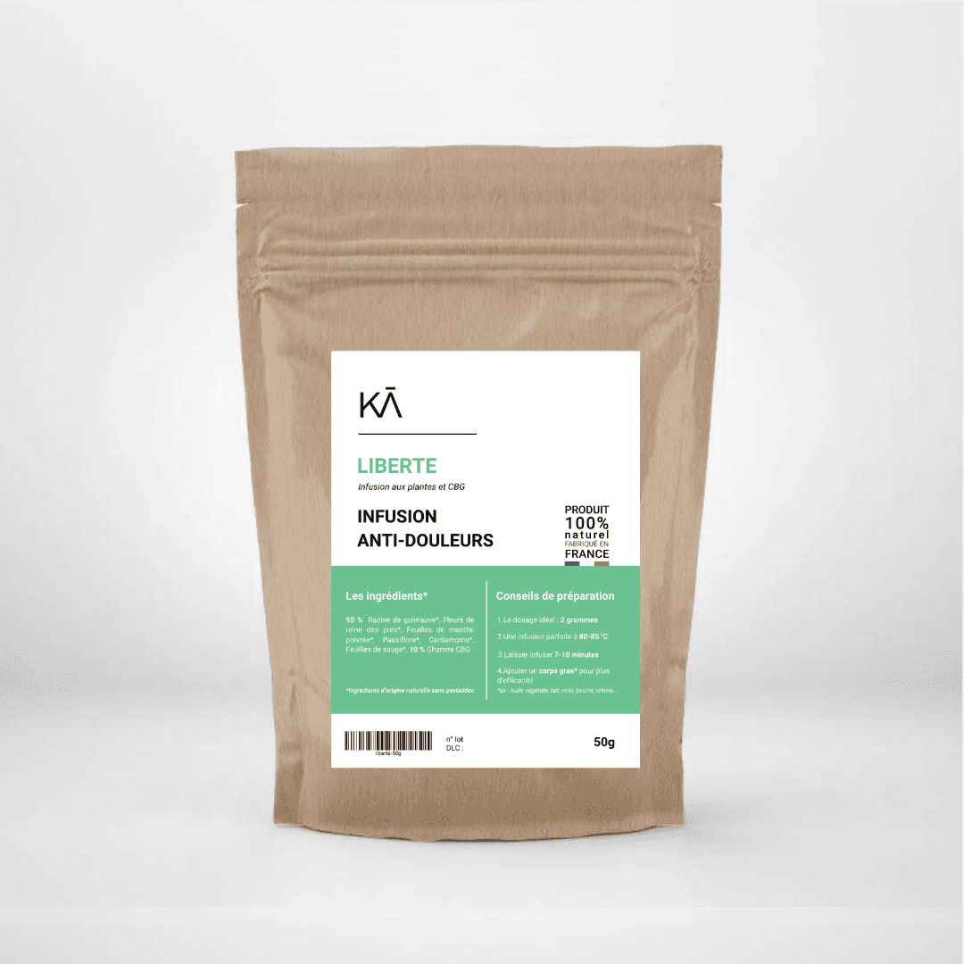 Sachet d'infusion anti-douleurs au CBG KA
