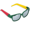 Lunettes de soleil multicolores avec compartiment secret