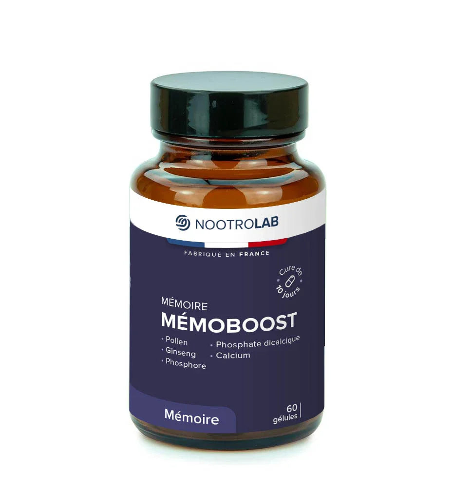 Comprimés Étude Boost Oxford Vitality - Ginkgo, Fer, Zinc Pour Concentration & Mémoire