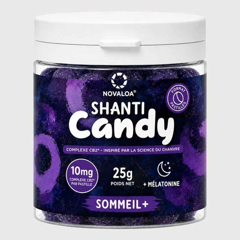 PASTILLES SOMMEIL+ CB2® & MELATONINE VIOLETTE FRUITS ROUGES 25 g | NOVALOA