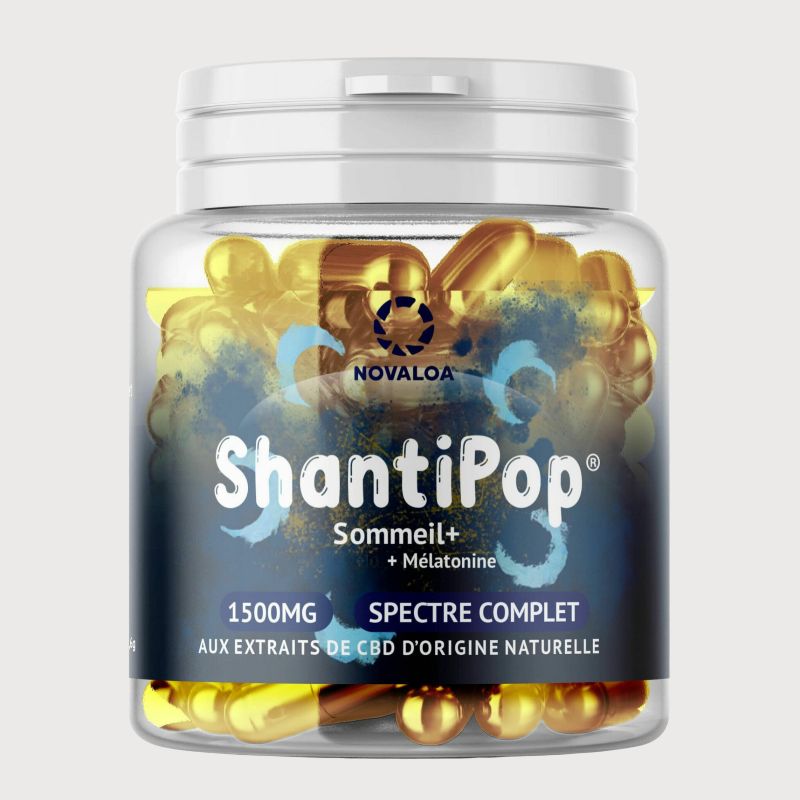 GELULES LIQUIDE SOMMEIL+ CB2® 1500 mg MELATONINE & SPECTRE COMPLET | NOVALOA