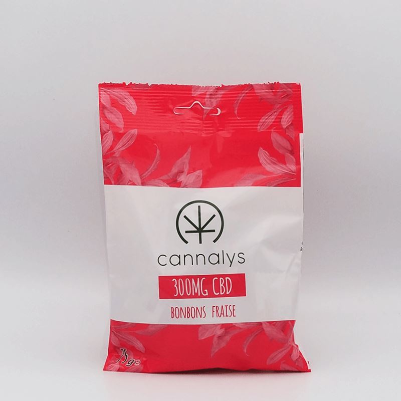 BONBONS DURS AU CBD | CANNALYS® Bonbons et chocolat Herbalcura France Fraise 