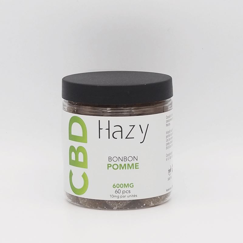 BONBONS AU CBD | HAZY® Bonbons et chocolat Herbalcura France Pomme 
