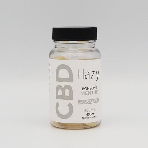 BONBONS SANS SUCRE AU CBD | HAZY® Bonbons et chocolat Herbalcura France Menthe 