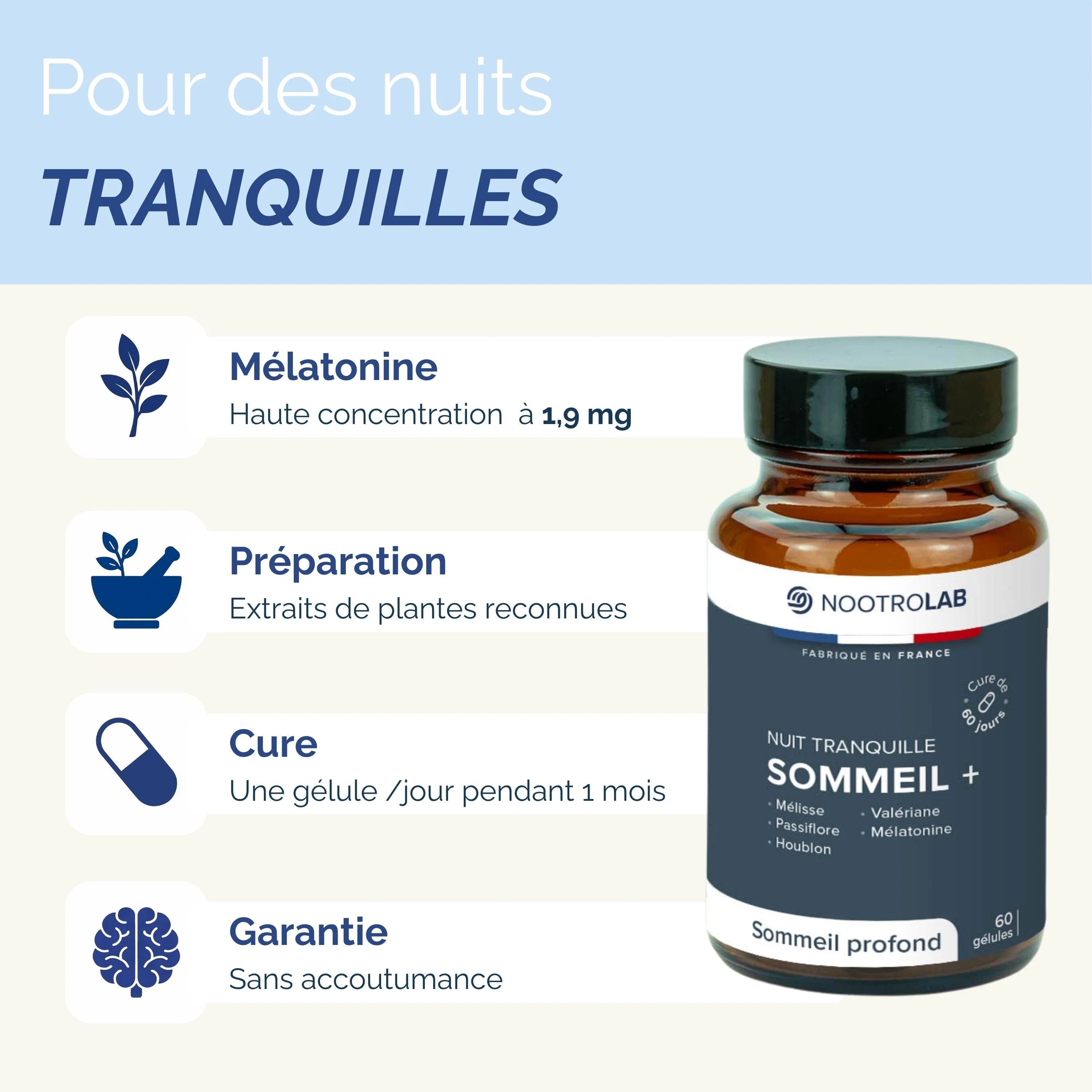 Nuit tranquile Sommeil +