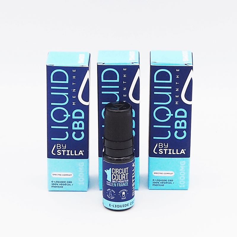 ELIQUIDE CBD MENTHE STILLA® Vaporisateurs et cigarettes électroniques Herbalcura France 