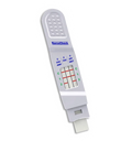 Test Salivaire Multi-Drogues NarcoCheck® pour dépistage rapide de 5 drogues majeures, avec indicateurs clairs et embout ergonomique.